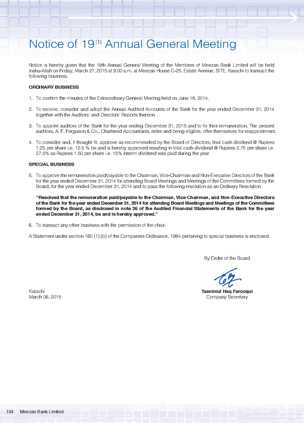 Notice of 19th Annual General Meeting 2015 (3)