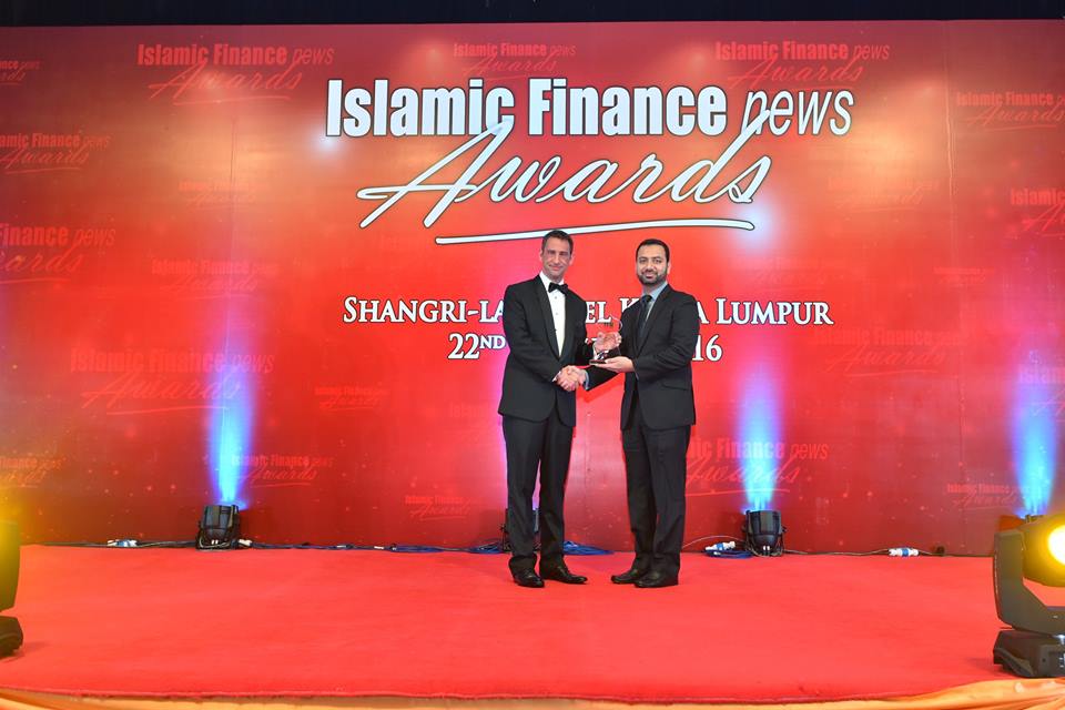 Mr. Syed Amir Ali, Group Head - Corporate & Investment Banking, receiving global award for ‘Best Islamic Retail Bank’ at the Islamic Finance News Awards ceremony held in Kuala Lumpur.